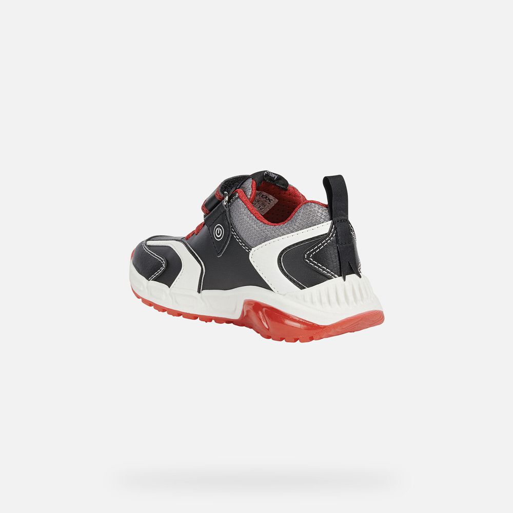 Geox Sneakers Black/Red Spaziale - Geox Boys Shoes - PVNKEA462